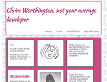 Tablet Screenshot of claireworthington.co.uk